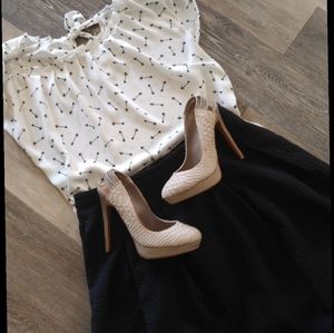 Badgley Mischka 👠Heels snake skin style size 7